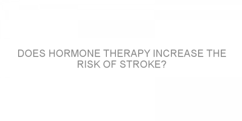 Does hormone therapy increase the risk of stroke?