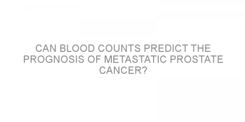 Can blood counts predict the prognosis of metastatic prostate cancer?