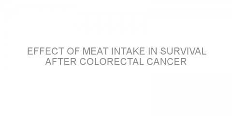 Effect of meat intake in survival after colorectal cancer