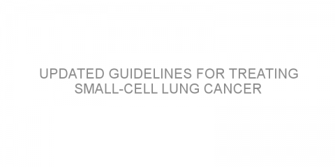 Updated guidelines for treating small-cell lung cancer