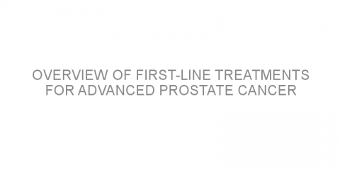 Overview of first-line treatments for advanced prostate cancer