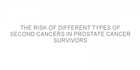 The risk of different types of second cancers in prostate cancer survivors