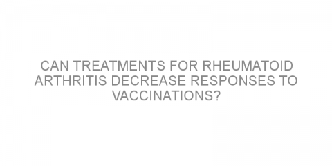 Can treatments for rheumatoid arthritis decrease responses to vaccinations?