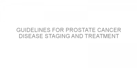 Guidelines for prostate cancer disease staging and treatment