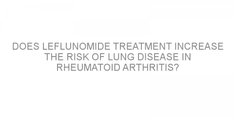 Does leflunomide treatment increase the risk of lung disease in rheumatoid arthritis?