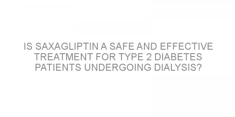 Is saxagliptin a safe and effective treatment for type 2 diabetes patients undergoing dialysis?