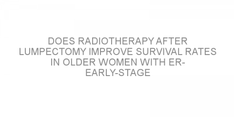 Does radiotherapy after lumpectomy improve survival rates in older women with ER- early-stage breast cancer?