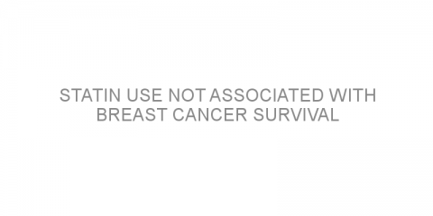 Statin use not associated with breast cancer survival