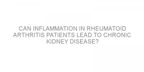 Can inflammation in rheumatoid arthritis patients lead to chronic kidney disease?