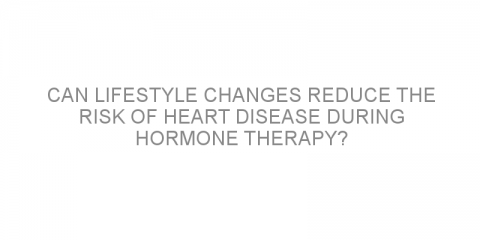 Can lifestyle changes reduce the risk of heart disease during hormone therapy?