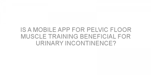 Is a mobile app for pelvic floor muscle training beneficial for urinary incontinence?