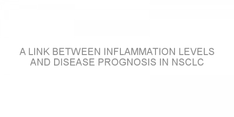 A link between inflammation levels and disease prognosis in NSCLC