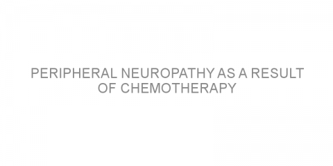 Peripheral neuropathy as a result of chemotherapy