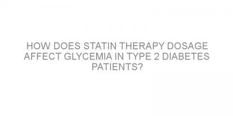 How does statin therapy dosage affect glycemia in type 2 diabetes patients?