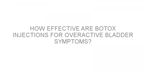 How effective are Botox injections for overactive bladder symptoms?