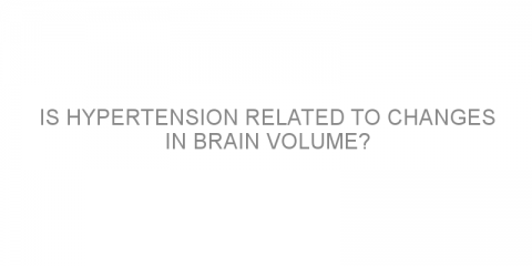 Is hypertension related to changes in brain volume?