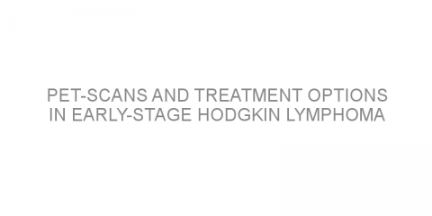 PET-scans and treatment options in early-stage Hodgkin lymphoma