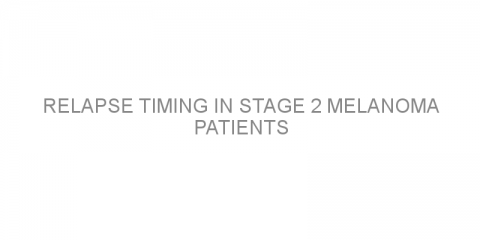 Relapse timing in stage 2 melanoma patients