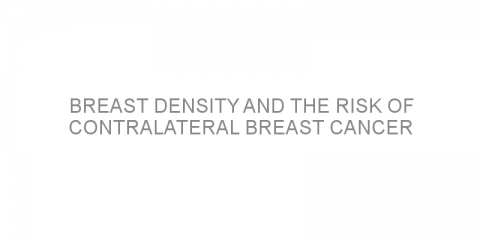 Breast density and the risk of contralateral breast cancer