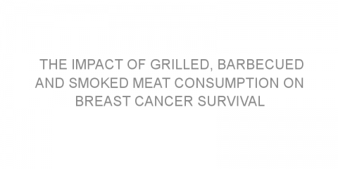 The impact of grilled, barbecued and smoked meat consumption on breast cancer survival