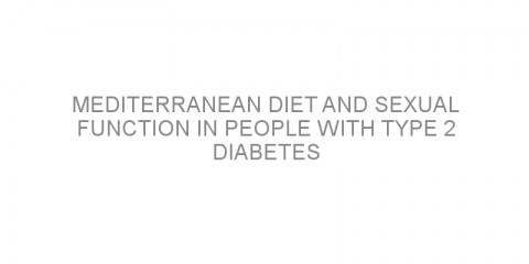 Mediterranean diet and sexual function in people with type 2 diabetes