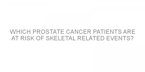 Which prostate cancer patients are at risk of skeletal related events?