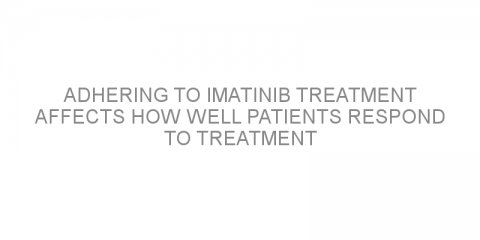 Adhering to imatinib treatment affects how well patients respond to treatment