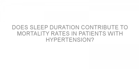 Does sleep duration contribute to mortality rates in patients with hypertension?