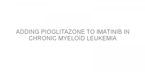 Adding pioglitazone to imatinib in chronic myeloid leukemia