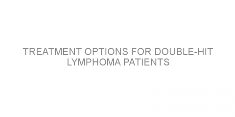 Treatment options for double-hit lymphoma patients