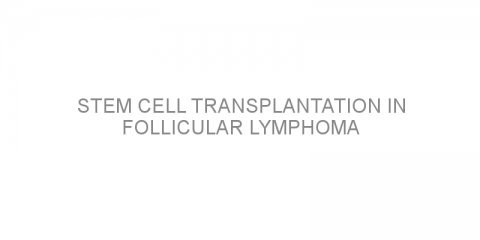 Stem cell transplantation in follicular lymphoma