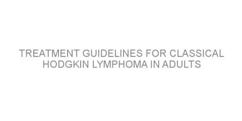 Treatment Guidelines for classical Hodgkin Lymphoma in adults