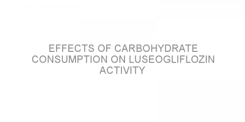 Effects of carbohydrate consumption on luseogliflozin activity