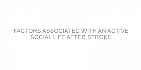 Factors associated with an active social life after stroke