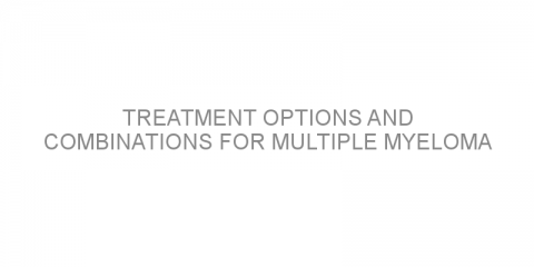 Treatment options and combinations for multiple myeloma