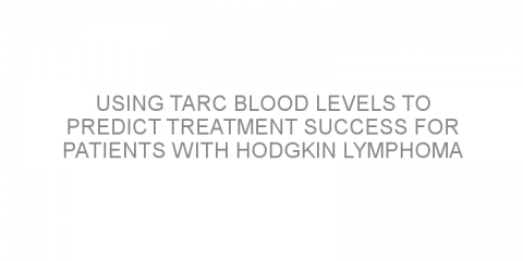 Using TARC blood levels to predict treatment success for patients with Hodgkin lymphoma