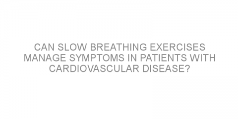 Can slow breathing exercises manage symptoms in patients with cardiovascular disease?