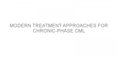 Modern treatment approaches for chronic-phase CML