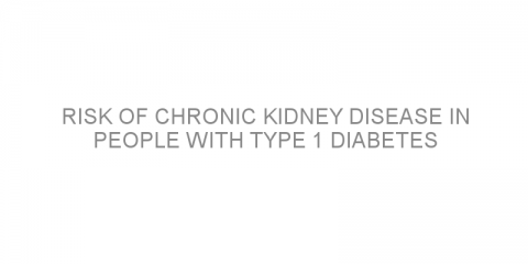 Risk of chronic kidney disease in people with type 1 diabetes