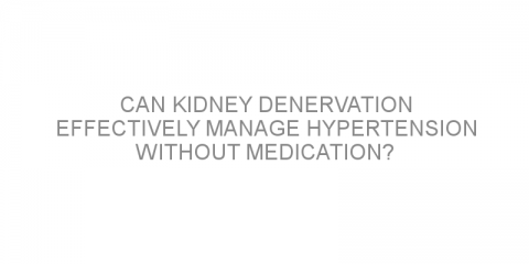 Can kidney denervation effectively manage hypertension without medication?