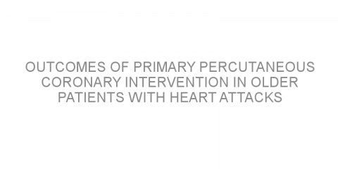 Outcomes of primary percutaneous coronary intervention in older patients with heart attacks