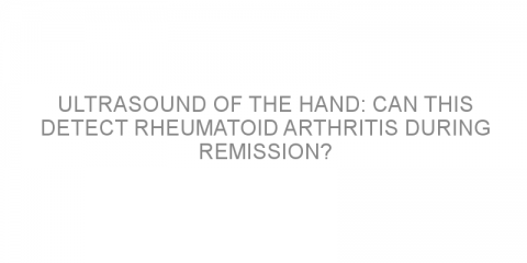 Ultrasound of the hand: can this detect rheumatoid arthritis during remission?