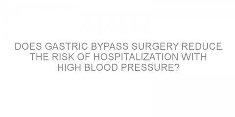 Does gastric bypass surgery reduce the risk of hospitalization with high blood pressure?