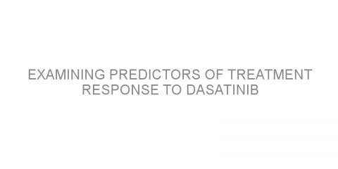 Examining predictors of treatment response to dasatinib