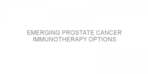 Emerging Prostate Cancer Immunotherapy Options