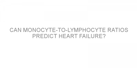 Can monocyte-to-lymphocyte ratios predict heart failure?