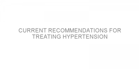 Current recommendations for treating hypertension