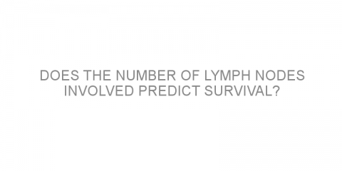 Does the number of lymph nodes involved predict survival?