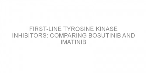 First-line tyrosine kinase inhibitors: Comparing bosutinib and imatinib