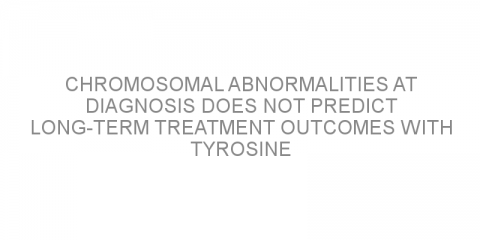 Chromosomal abnormalities at diagnosis does not predict long-term treatment outcomes with tyrosine kinase inhibitors